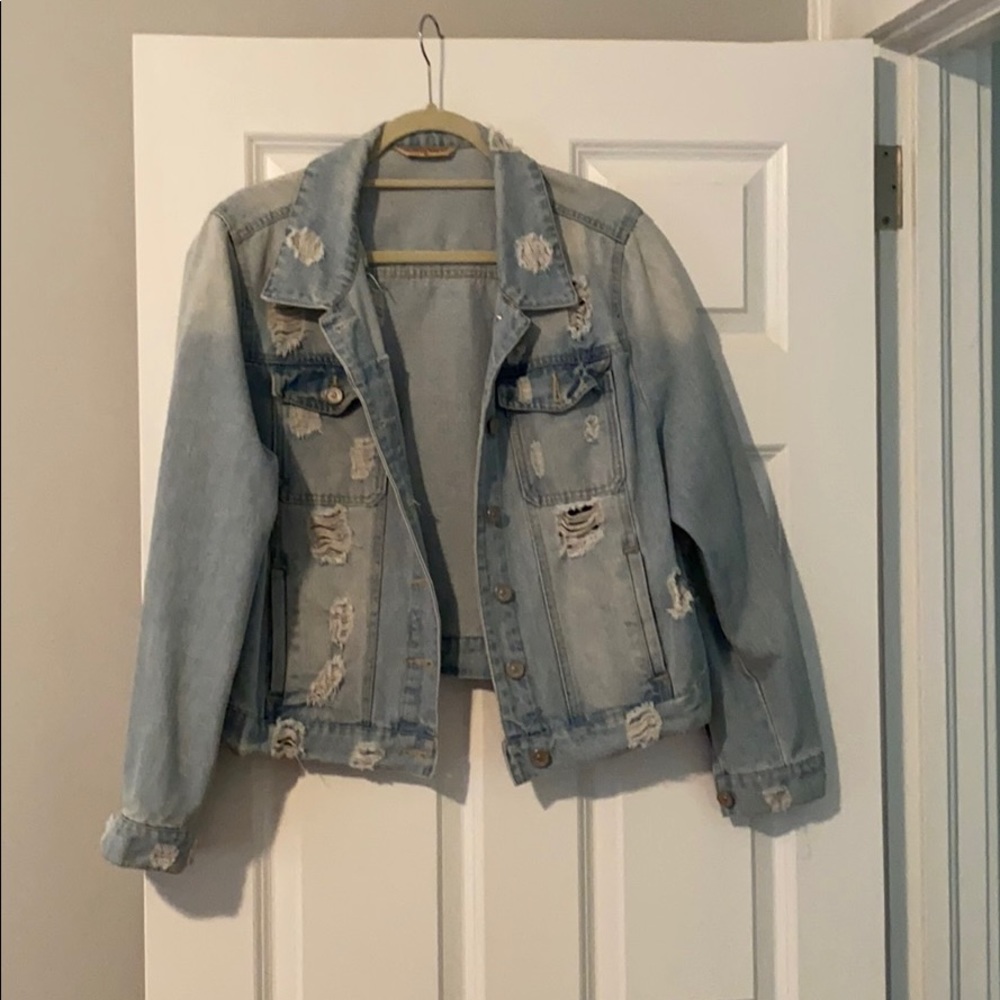 Ripped Jean Jacket (Marshall’s)